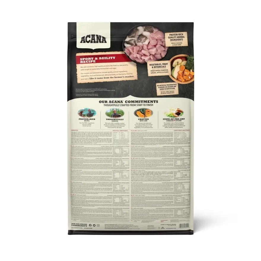 Acana Dog Sport & Agility Recipe | 11,4 kg