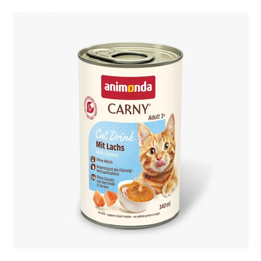 animonda Carny Adult Cat Drink mit Lachs | 12 x 140 ml