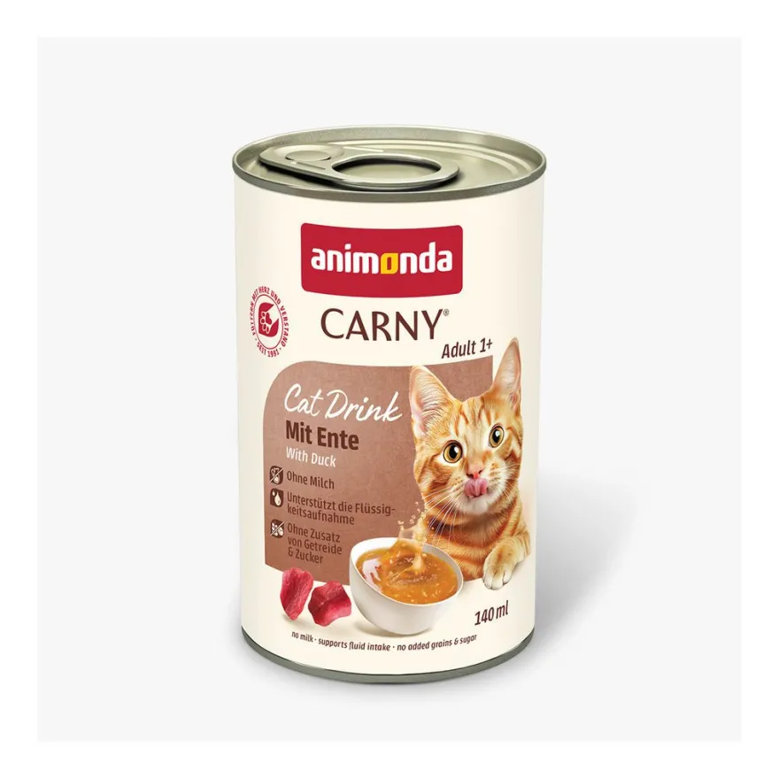 animonda Carny Adult Cat Drink mit Ente | 12 x 140 ml