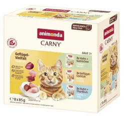 animonda Carny - Pouch - Adult - Mixpack Geflügel-Mix | 8 x 85 g