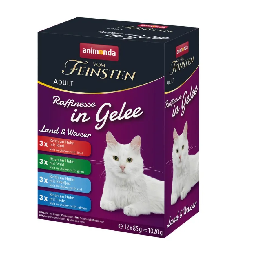 animonda Raffinesse in Gelee Mixpack Land und Wasser | 12 x 85 g