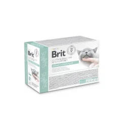 Brit Cat Grainfree Veterinary Diets Pouch Filets in Sauce Harnwege & Stresslinderung | 12 x 85 g