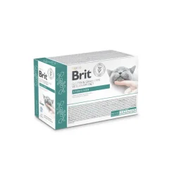 Brit Cat Grainfree Veterinary Diets Pouch Filets in Sauce Sterilisiert | 12 x 85 g