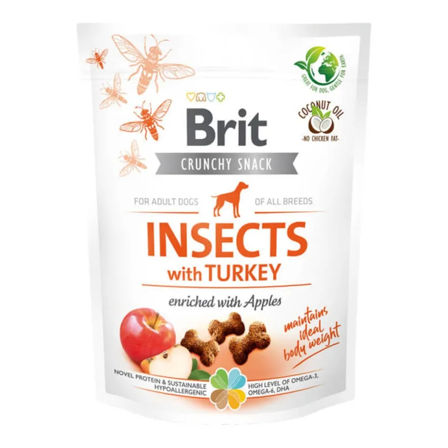 Brit Crunchy Cracker - Insekt mit Truthahn und Apfel | 200 g