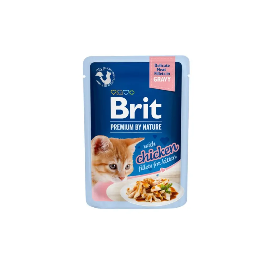 Brit Premium by Nature Cat Pouch Zarte Filets in Sauce