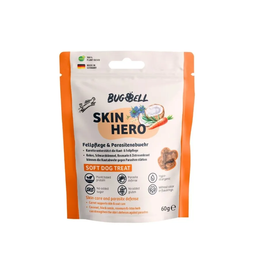 BugBell Softer Funktionssnack SkinHero | 12 x 60 g