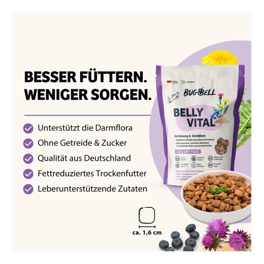 BugBell Trockenfutter BellyVital | 800 g