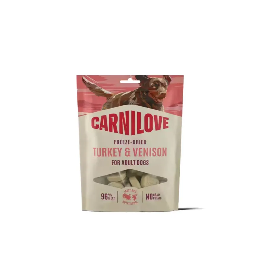 Carnilove Dog Freeze Dried Snack - Pute & Wild | 60 g