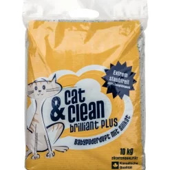 Cat & Clean Brilliant Plus mit Babypuderduft und Silikat | 10 kg