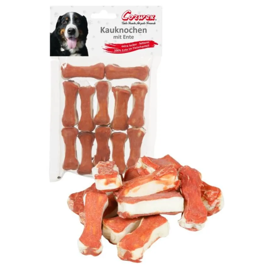 Corwex Kauknochen mit Ente | 12 x 5 cm