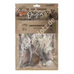 DeliBest Origin - Kaninchenohren mit Fell | 100 g