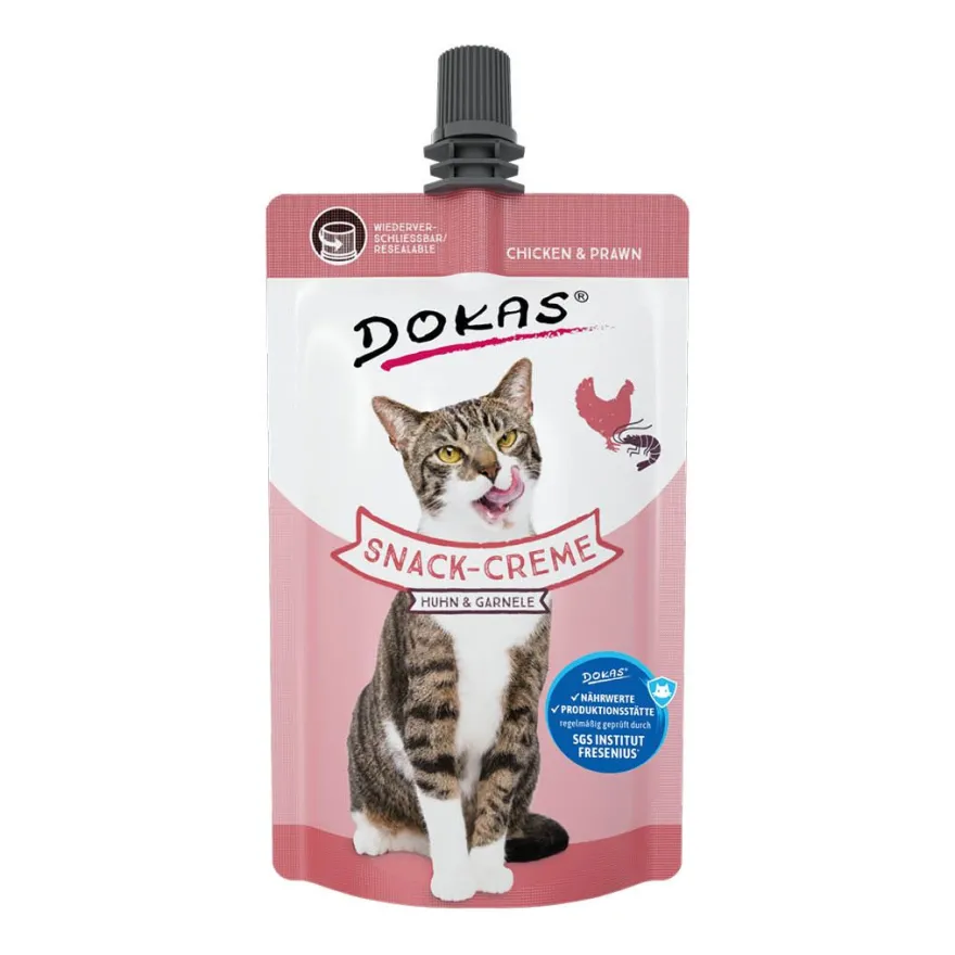 Dokas Cat Snack-Creme Huhn & Garnele | 90 g
