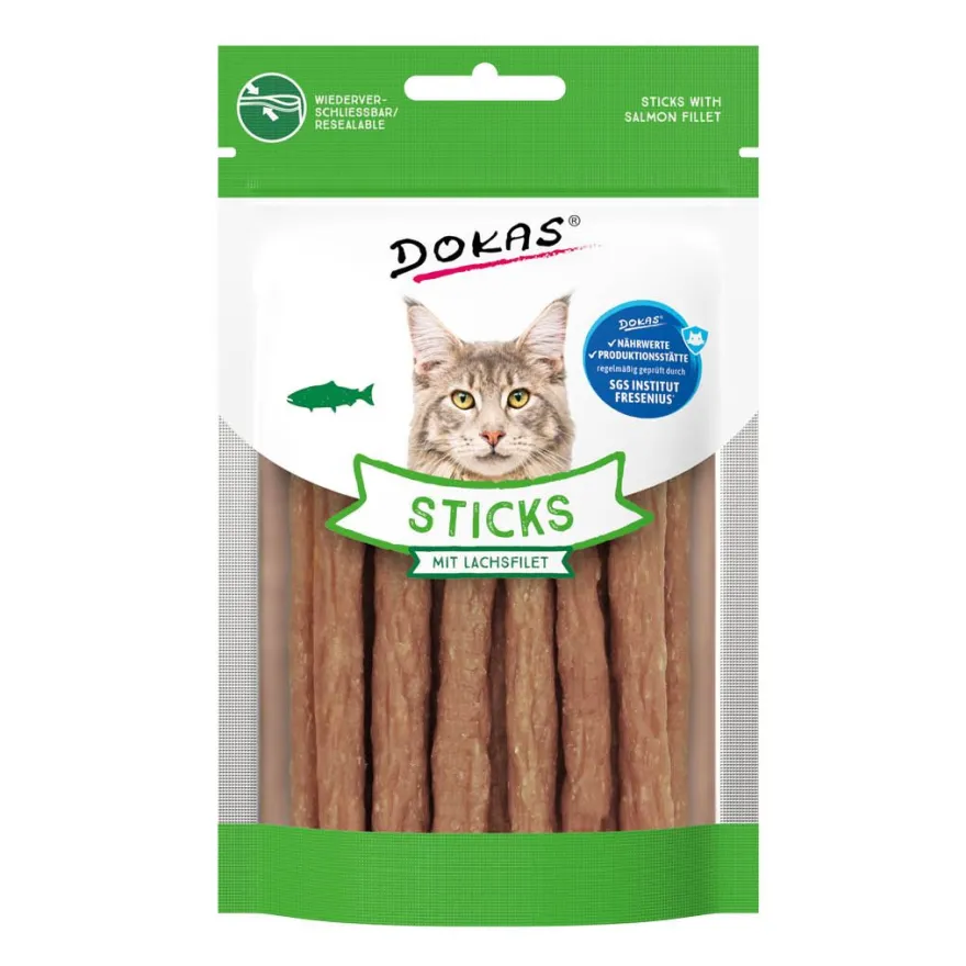Dokas Cat Sticks mit Lachsfilet | 30 g