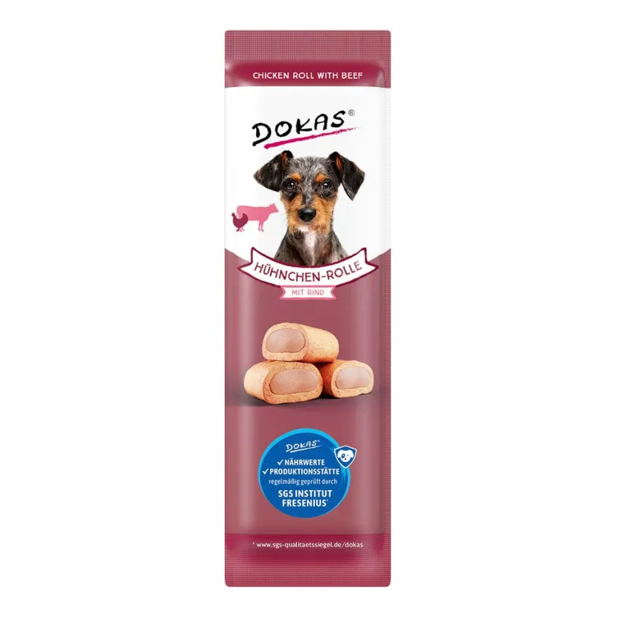 Dokas Hühnchen-Rolle mit Rind | 10 g
