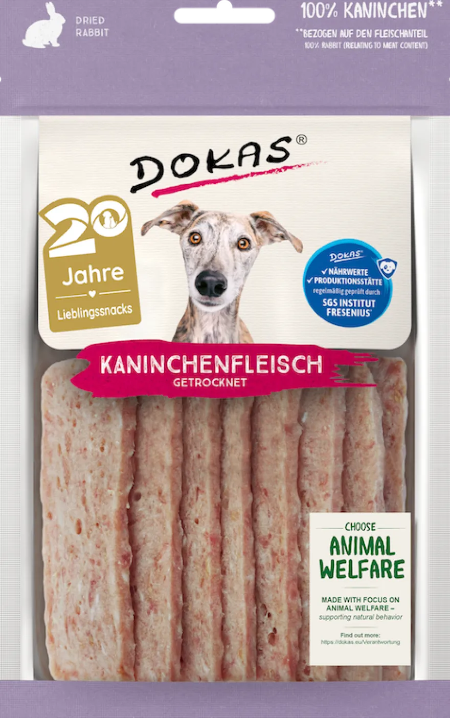 Dokas Kaninchenfleisch getrocknet | 70 g