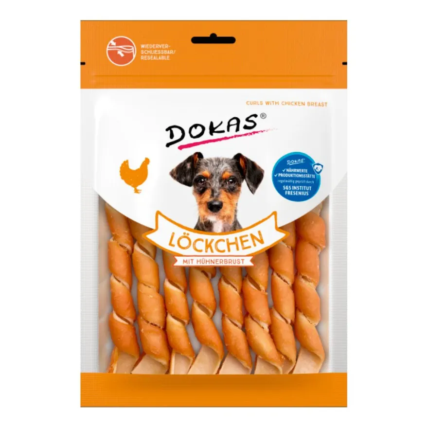 Dokas Löckchen mit Hühnerbrust | 120 g