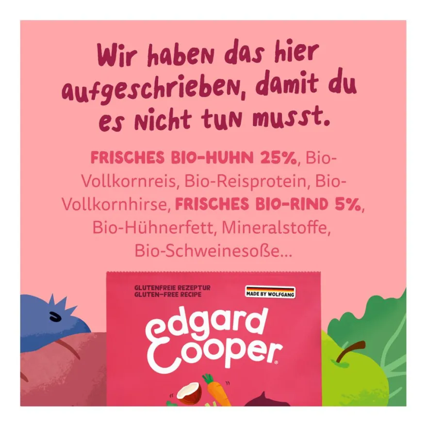 Edgard & Cooper Adult - Frisches Bio Rind & Huhn (Medium) | 1 kg