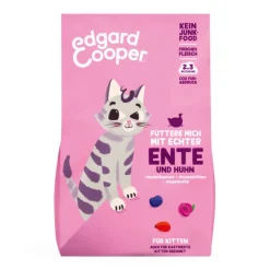 Edgard & Cooper Cat Kitten - Frische Freilaufente und frisches Freilandhuhn mit Blaubeeren | 325 g