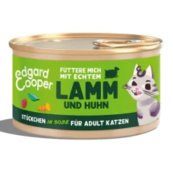 Edgard & Cooper Cat Multipack - Stückchen in Sauce - Huhn, Lachs, Lamm, Truthahn (6 x 8 = ) | 48 x 85 g