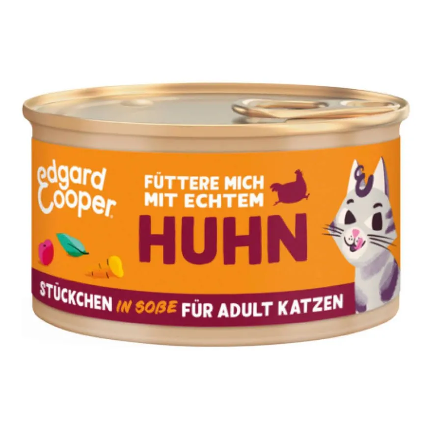 Edgard & Cooper Cat Stückchen in Sauce - 18 x 85 g