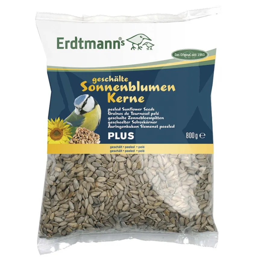 Erdtmann's Geschälte Sonnenblumenkerne PLUS | 800 g