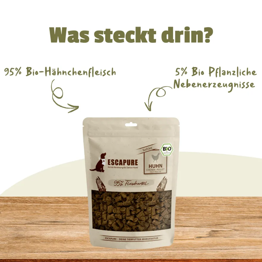 Escapure BIO Hupferl Softies Huhn | 120 g