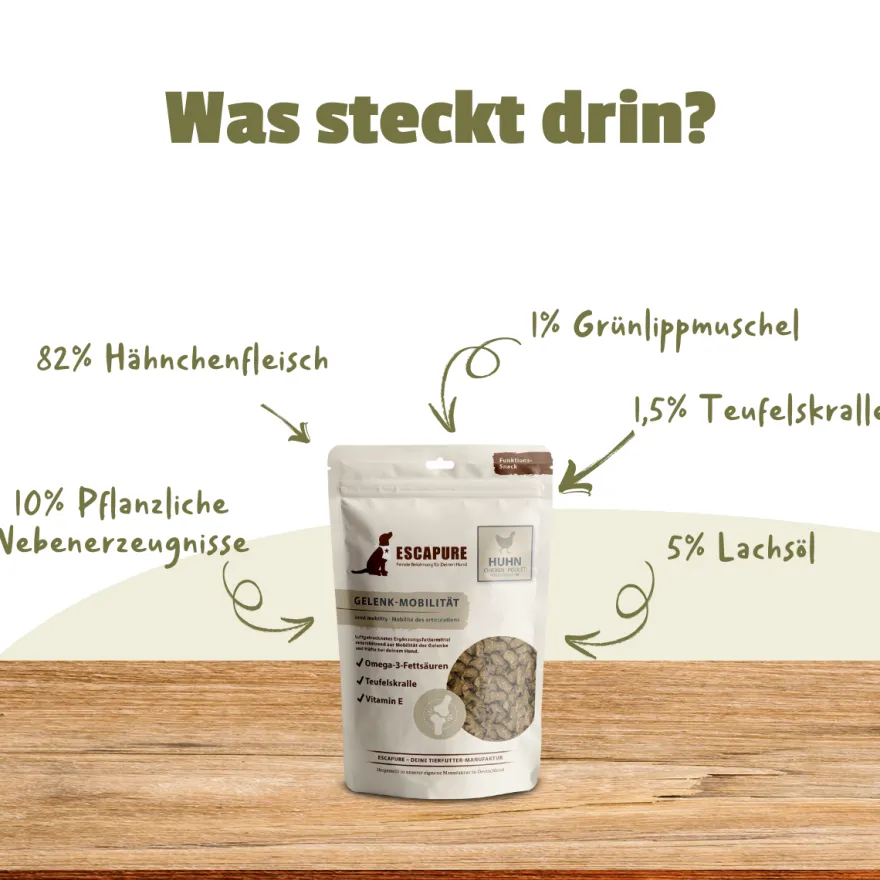 Escapure Leckerlis Gelenk Mobilität | 150 g