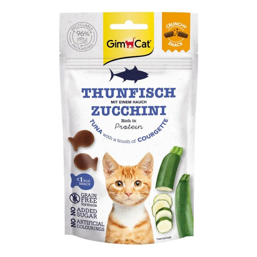 GimCat Crunchy Snacks Thunfisch & Zucchini | 50 g