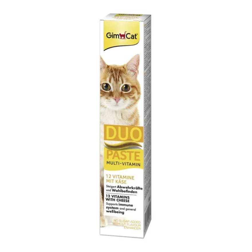 GimCat DUO Paste Multi-Vitamin 12 Vitamine+Käse | 50 g