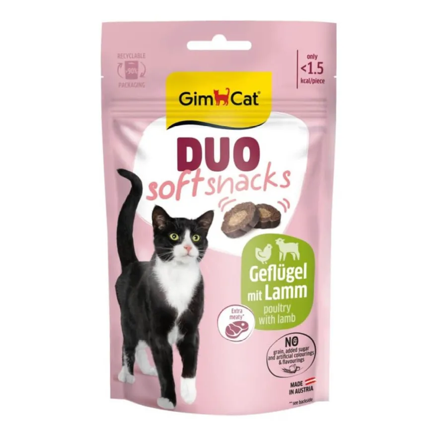 GimCat Duo Soft Snacks Geflügel mit Lamm | 50 g
