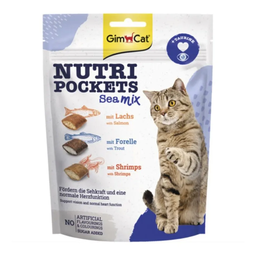 GimCat Nutri Pockets Fish mit Lachs | 60 g