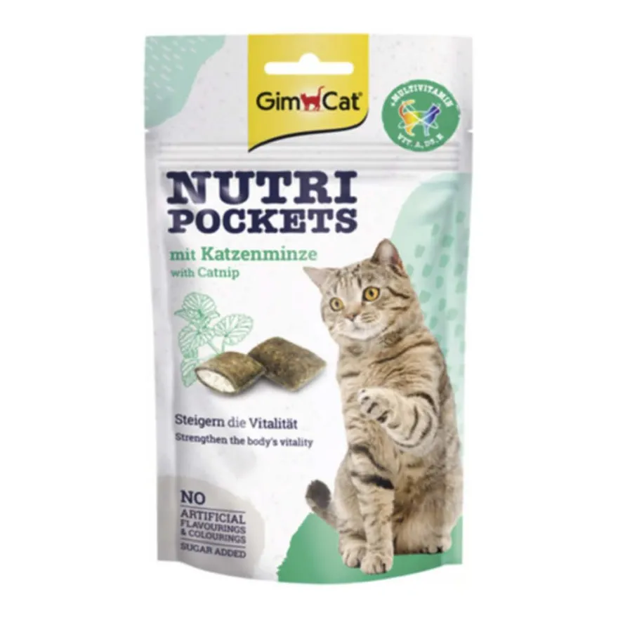 GimCat Nutri Pockets Multi-Vitamin & Katzenminze | 60 g