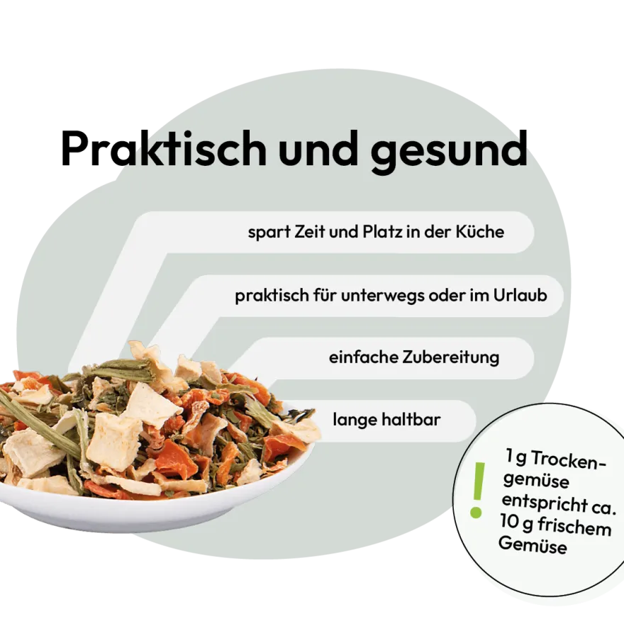 Grau Hund Gemüsemix Mischung Nr. 3 | 150 g