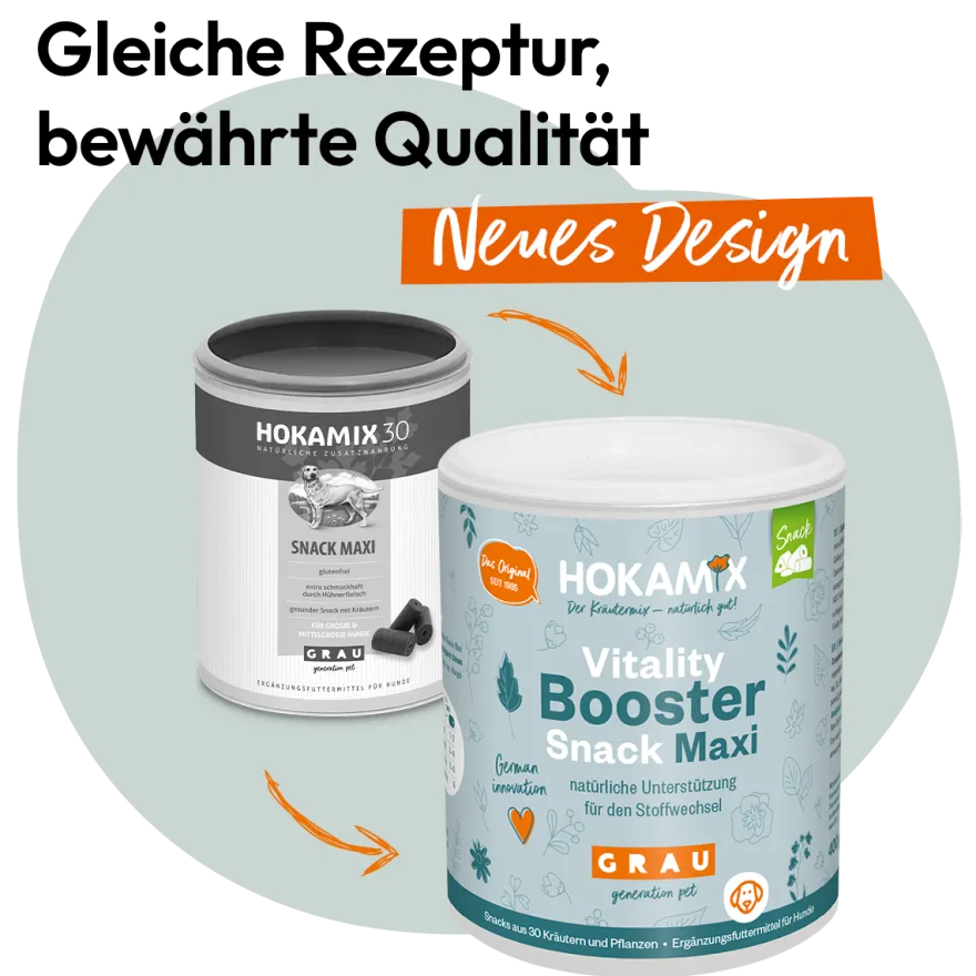 Grau Hund Hokamix Vitality Booster Snack Maxi | 400 g