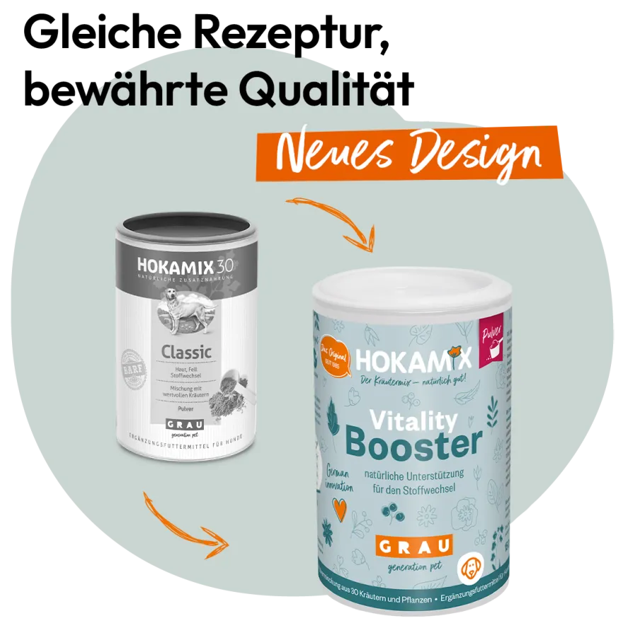 Grau Hund Hokamix Vitality Booster Pulver | 150 g