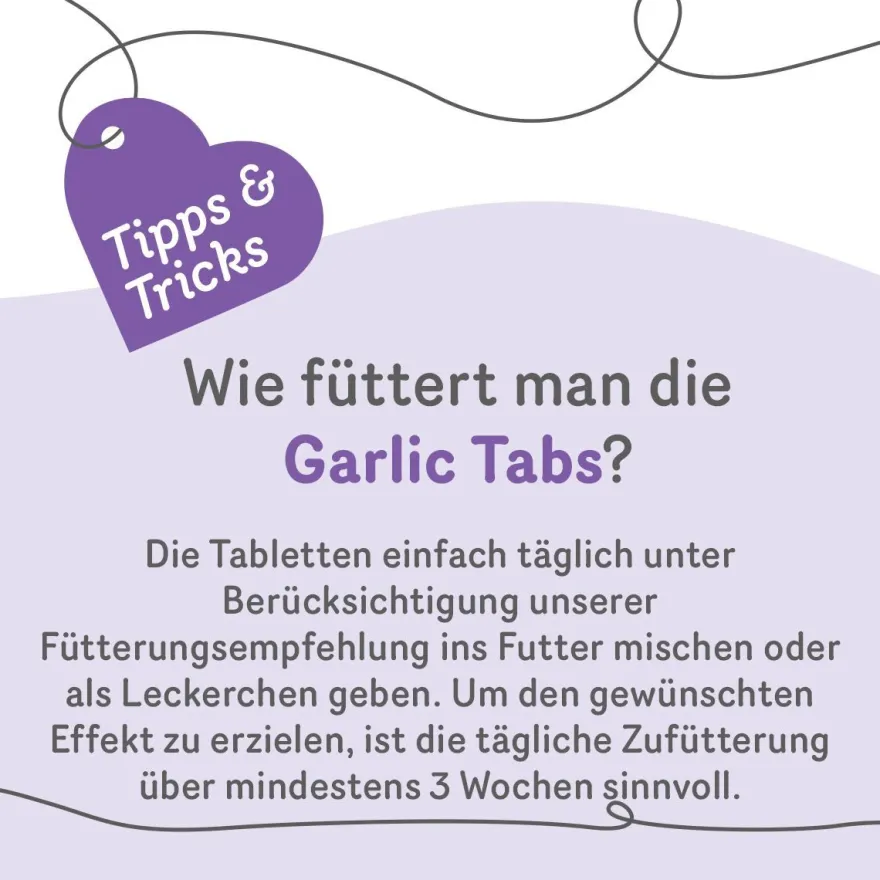 Grau Hund & Katze Garlic Tabs | 200 Stück