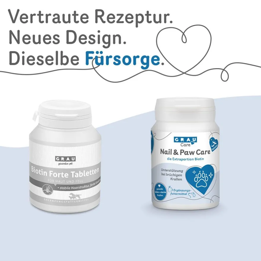 Grau Hund & Katze Nail & Paw Care - Tabs | 100 Stück