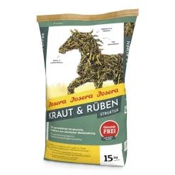 Josera Kraut & Rüben Strukturmüsli für Pferde | 15 kg