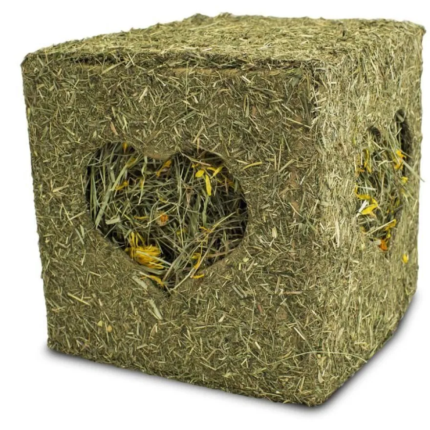 JR Farm Heu-Würfel groß mit Blüten | 450 g