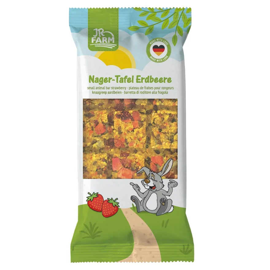 JR Farm Nagolade Nager-Tafel Erdbeere | 125 g