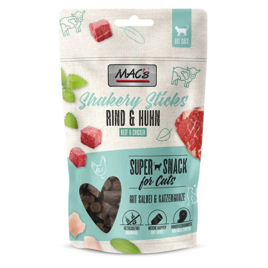 MAC's - Cat - Shakery Sticks Rind & Huhn | 50 g