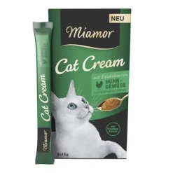 Miamor Cat Snack Cream mit Huhn + Gemüse | 5 x 15 g