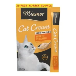 Miamor Cat Snack Cream Multivitamin XL | 12 x 16 g