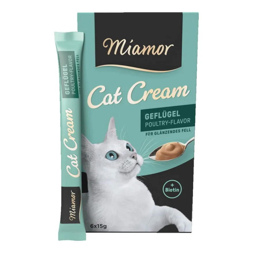 Miamor Cat Snack Geflügel-Cream | 6 x 15 g