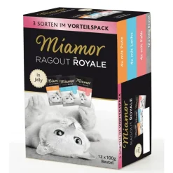 Miamor Ragout Royale Multibox Pute, Lachs & Kalb in Jelly | 12 x 100 g
