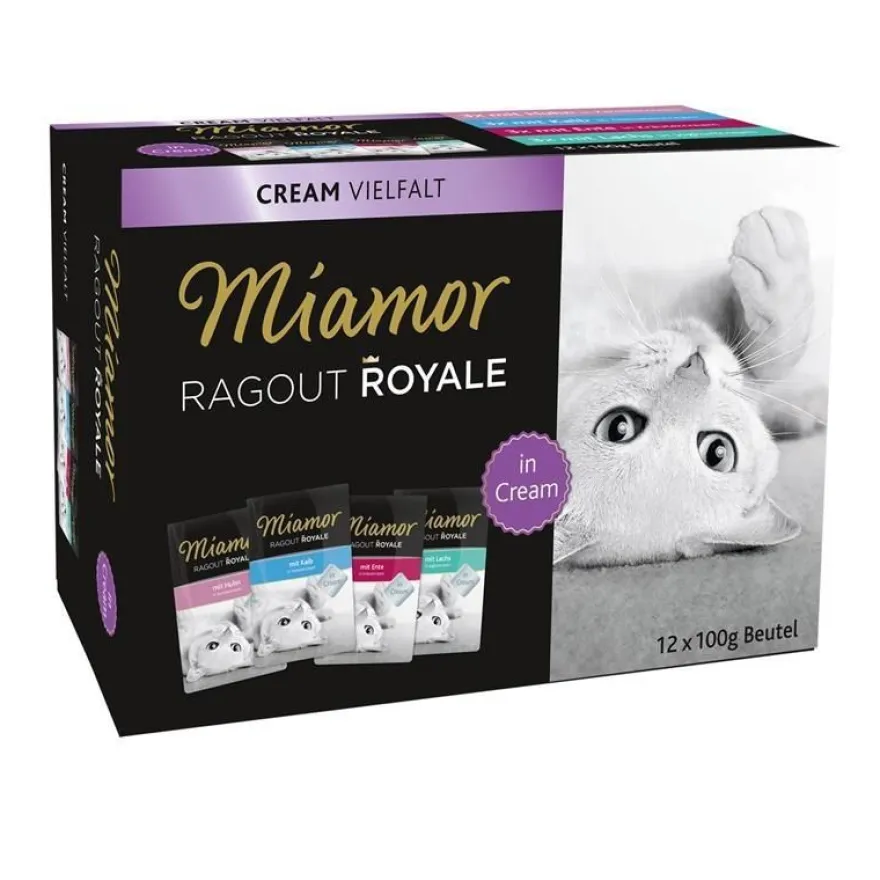 Miamor Ragout Royale Multibox Cream Vielfalt | 12 x 100 g