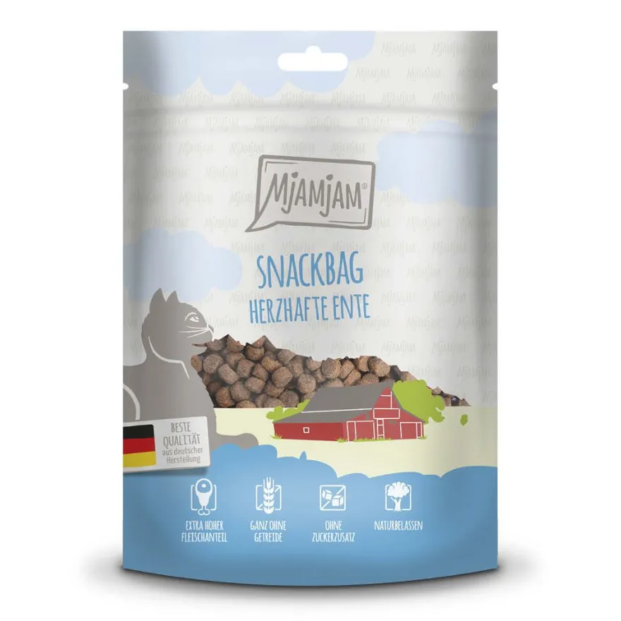 MjAMjAM Cat - Snackbag - herzhafte Ente | 125 g