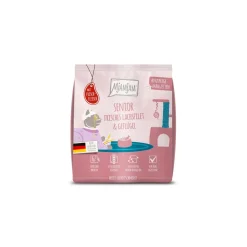 MjAMjAM - Knusprige Mahlzeiten - Senior - Frisches Lachsfilet & Geflügel | 300 g