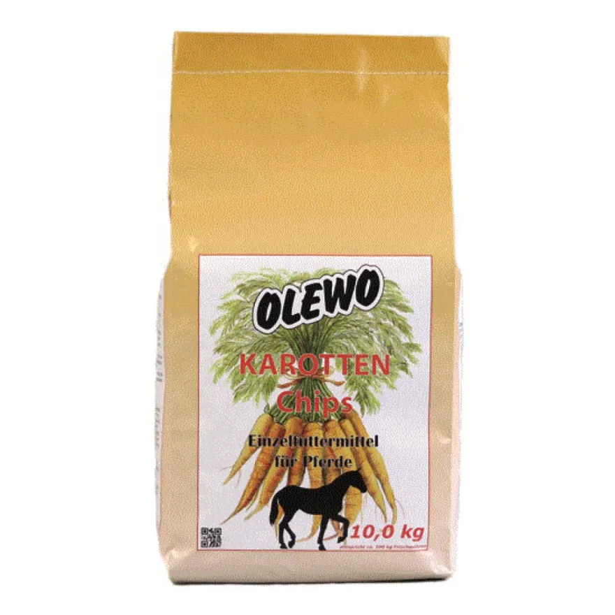 OLEWO Karotten Chips für Pferde | 10 kg