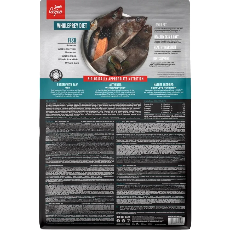 Orijen Dog Small Breed Marine Fish | 1,8 kg